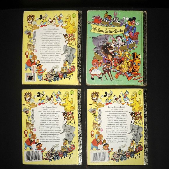 VTG Little Golden Books Lot of 4 Learning Teaching Counting Mother Goose 70s 90s - Picture 2 of 7